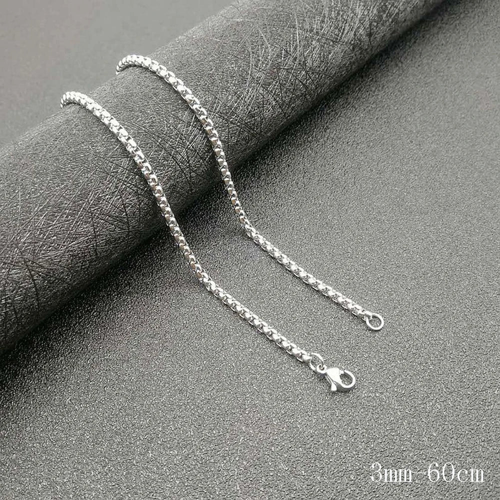 Stainless Steel Titanium God Jesus Human Head Gold Plated Portrait Pendant Necklace with 3mm Chain For Men Women Hip Hop Jewelry
