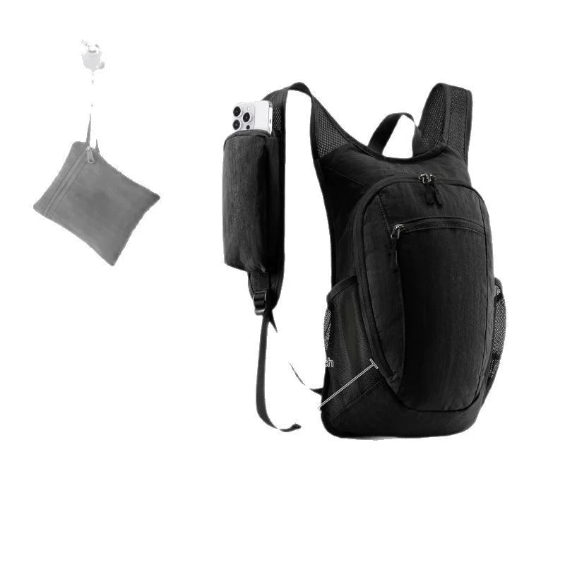 Compact Lightweight Day Hiking Backpack Foldable with Storage Pouch, Great for Short Outdoor Escapes