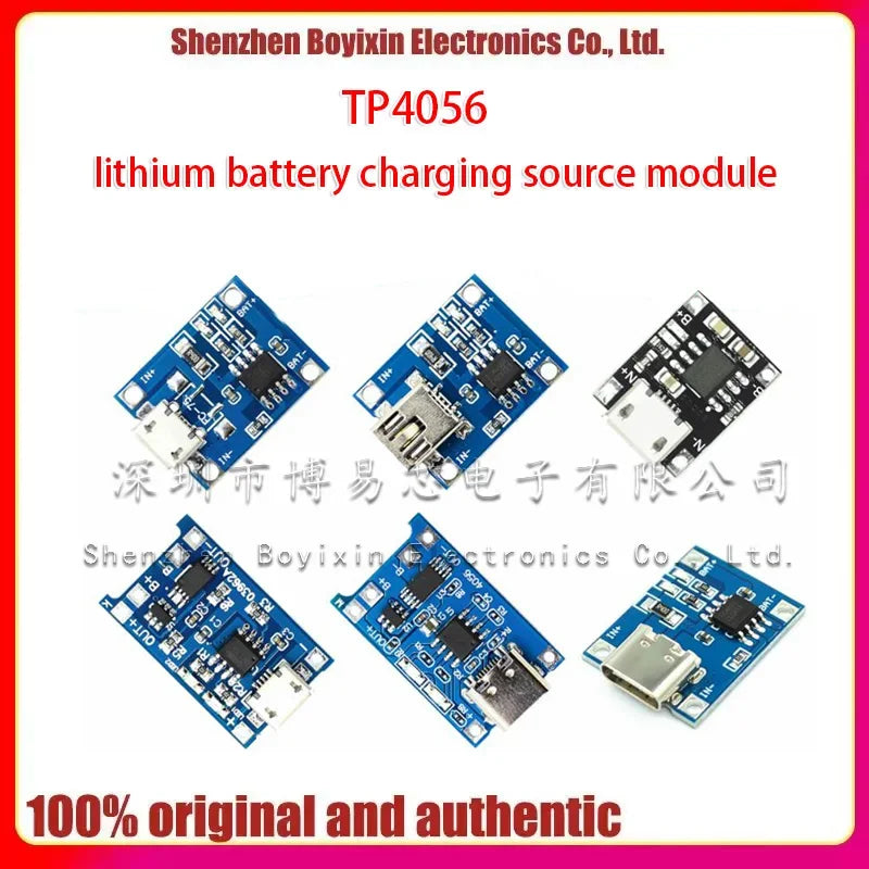 TP4056|18650 lithium battery 3.7v 3.6V 4.2V lithium battery charging board 1A overshoot and over-discharge protection   shell