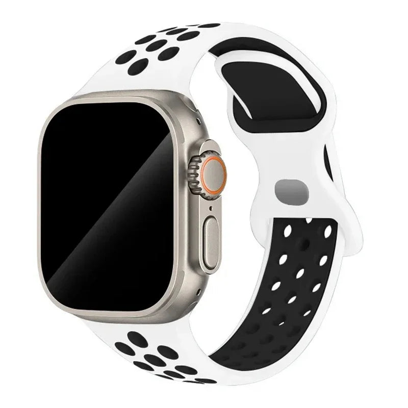 Strap For Apple Watch Band 44mm 49mm 45mm 40mm 41mm 38mm 42mm correa Breathable sports bracelet iwatch series 8 SE 7 6 5 9 Ultra