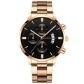 Fashion Men Watch Luxury Calendar Quartz Wrist Watch Mens Business Watches for Man Clock Montre Homme