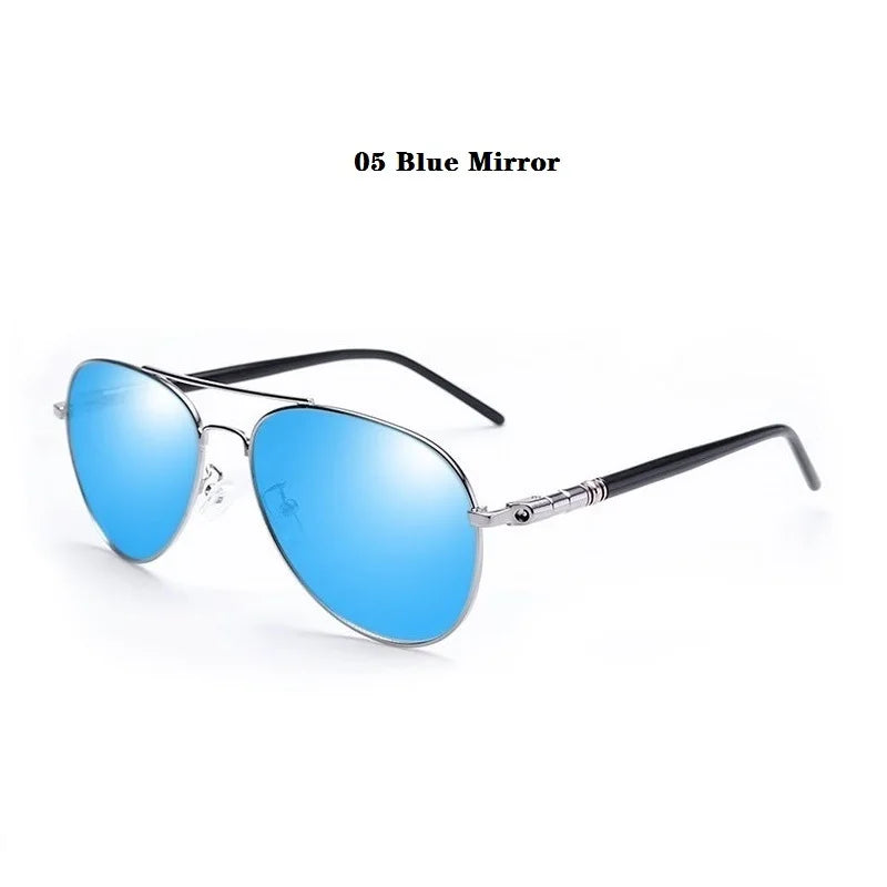 Luxury Pilot  Sunglasses Men Women Driving Fishing Retro Sun Glasses Brand Designer Male Metal Sunglasses For Man