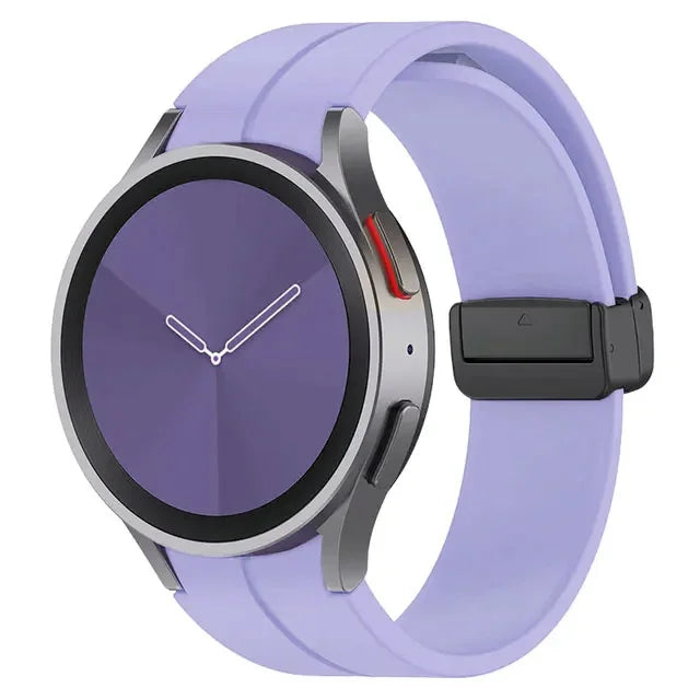 Original Silicone Band for Samsung Galaxy Watch 6 5 4 Classic Strap 47mm 43mm 44mm 40mm Magnetic Buckle Galaxy Watch 5 Pro 45mm