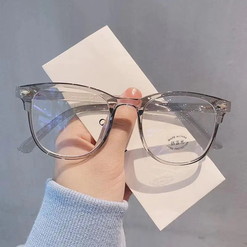 Glasses Ultralight Retro Transparent Frame Plain Men Women Anti Blue Light  Glasses  Party Decorate Eyeglasses Fake Glasses