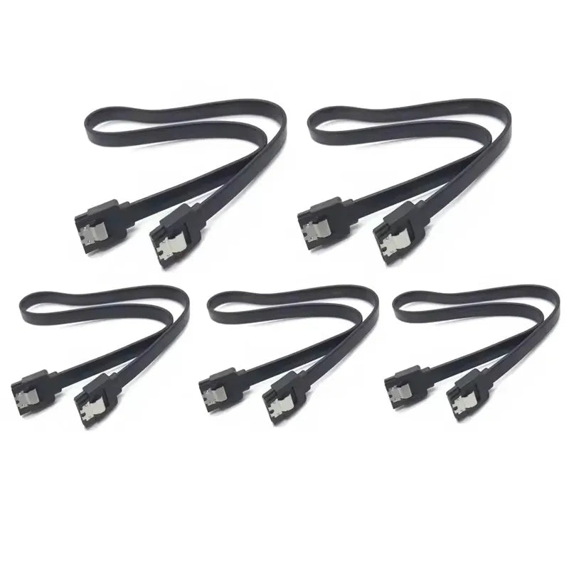 1-10PCS SATA Cable 6Gbps, sata 3 Cable, HDD ssd Data Cable, 7 pin SATA III Cable with Locking Latch for Hard Drives sata HDD/SSD