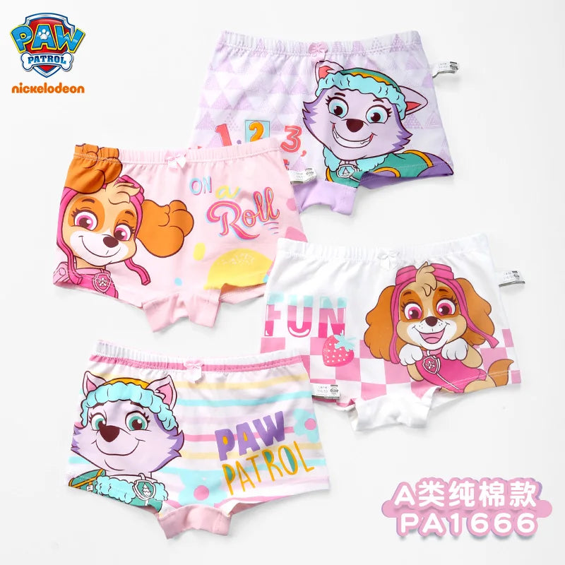 2024 New Genuine Paw Patrol Boys Girls Underpants Children Underwear Girls shorts Boxer Brief Cotton Corner Pants High Quality