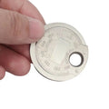 Coin- Type 0.6-2.4mm 0.02-0.10 Inch Spark Plug Gap Gauge Measurement Tool Range Spark Plug Gage Caliber Measuring Tool