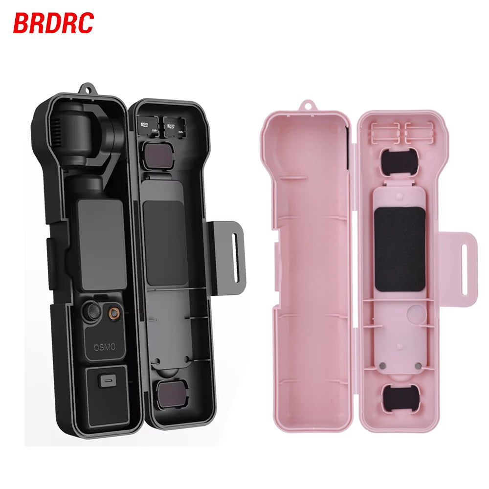 BRDRC Protective Cover for DJI Osmo Pocket 4 Anti Scratch Anti Dust Hard Case With Strap Portable Box