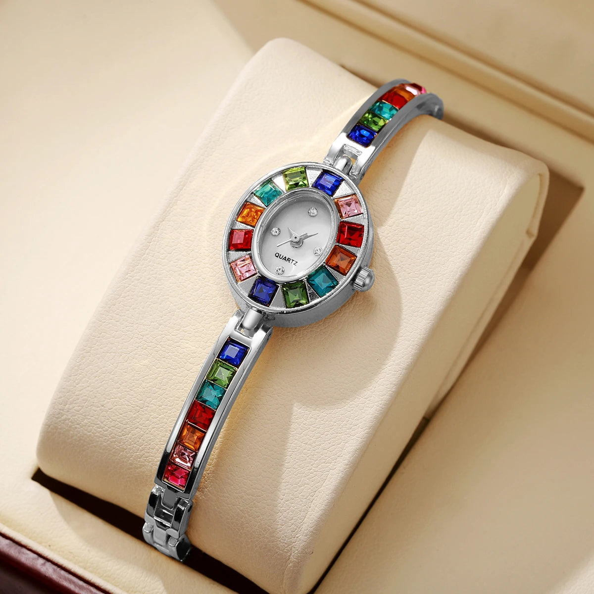 Luxury Rhinestone Women Watches Fashion Bracelet Band Ladies Quartz Watch Relogio Feminino（Without Box）