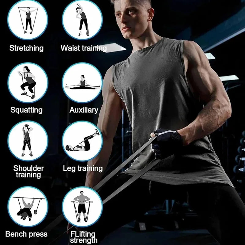 Pull Up Resistance Bands 4 Levels Heavy-Duty Exercise Bands For Muscle Training Yoga Calisthenics Fitness Workouts Unisex