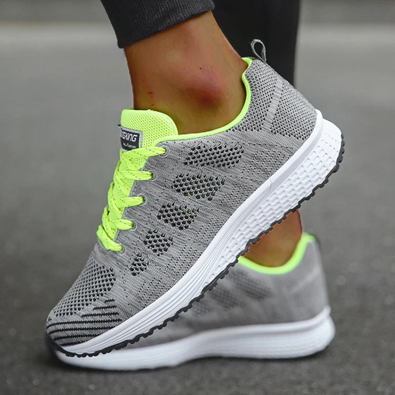 Sneakers Women Shoes Fashion Vulcanize Chunky Sneakers Flat Ladies Shoes Walking Women's Sneakers Plus Size Mujer Shoes Woman