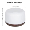 Mini Size Wood Grain Aroma Diffuser Usb Essential Oil Humidifier With Colorful Night Lights Air Humidifier Machine 500ml Home