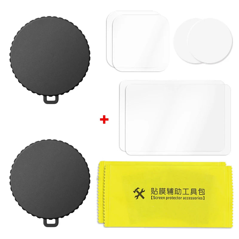 Silicone Camera Lens Dust Cover For DJI OSMO Action 6 4 5 Pro Tempered Film Protection Storage Bag For Action 5 4 6 Accessory