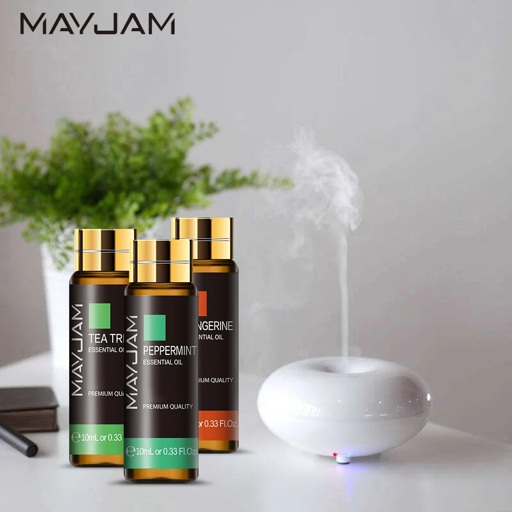MAYJAM Vanilla Lavender Jasmine Eucalyptus Sweet Orange Patchouli Lemongrass Cinnamon Rosemary Rose Citronella Essential Oil