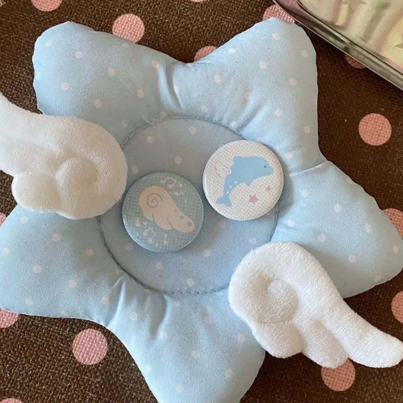 INS Korean Star Wings Insulated Coaster Thickened Cotton Filled Table Mat Star Shape Wing Dot Photo Props Home Decoration