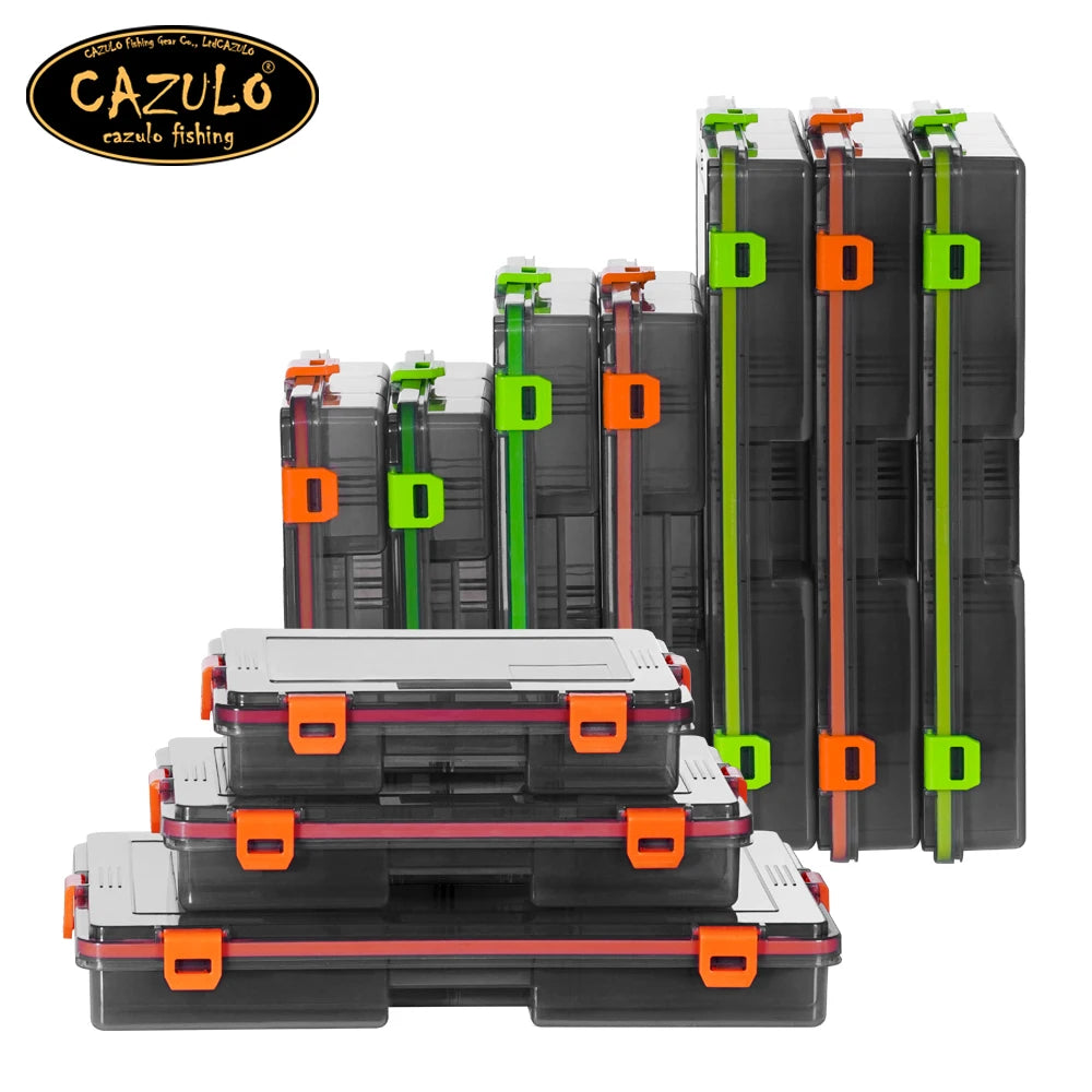 CAZULO waterproof fishing gear box, fishing equipment bait box, fishing hook storage box, fishing tool accessories