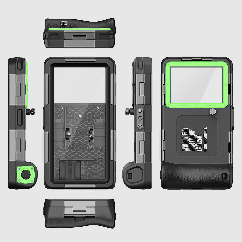 Shellbox Newly Upgraded Multicolor IP68 Standard 15M/50ft Diving/Swimming Photography Professional Diving Waterproof Phone Case