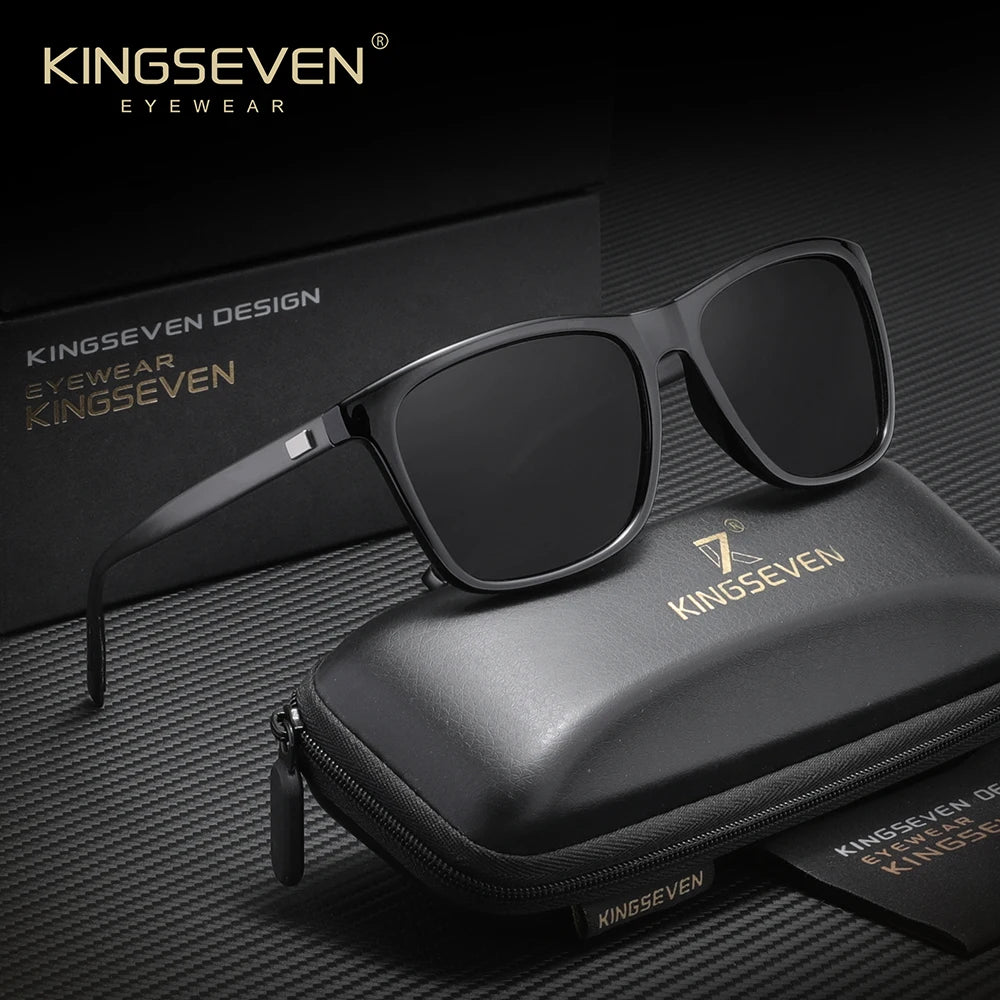 KINGSEVEN Sunglasses Polarized Retro Eyewear For Men Women Driving Glasses Anti-Glare Lens UV 400 Protection