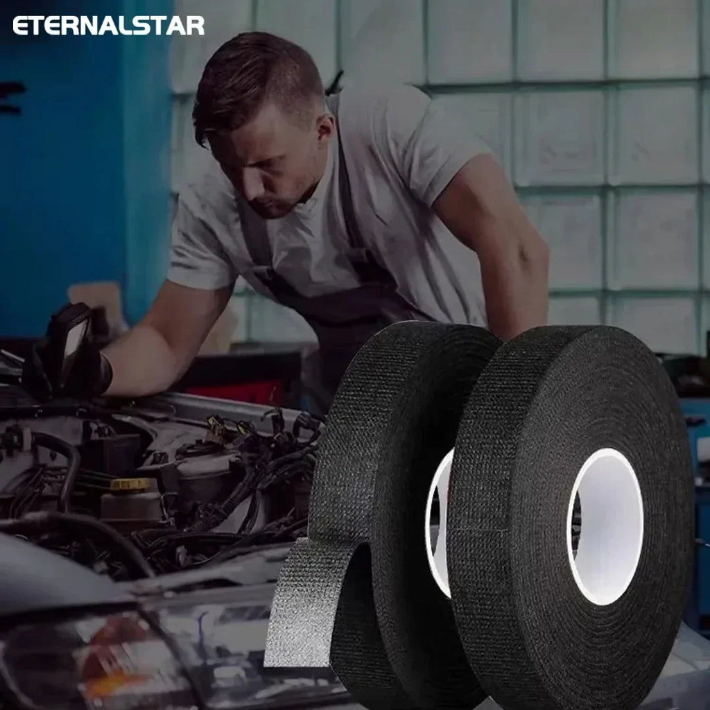 Car Wiring Loom Protection Tape, Heat Resistant Waterproof Harness Tape, 9/15/50MM Size Electrical Insulating Adhesive Tape