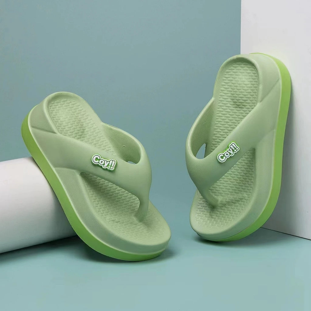 Summer Women's Flip-Flops 3cm Height Non-Slip Summer Sandals Ladies Slides Girl's Slippers