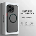 Luxury Matte Armor Magnetic For Magsafe Wireless Charge Case For iPhone 16 15 14 13 11 12 Pro Max 13 Mini 14 Plus Cover Fundas