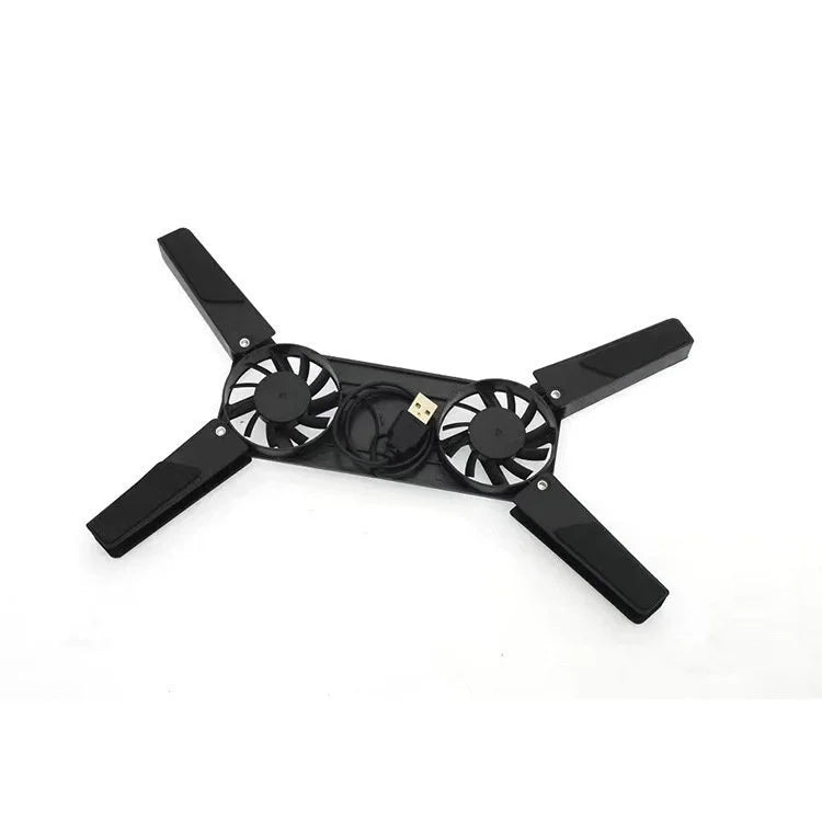 Foldable Cooling Pad for Laptop with Double Fans USB Powered Laptop Stand Cooler for 7-15 Inch Notebook PC LCD Display Holder