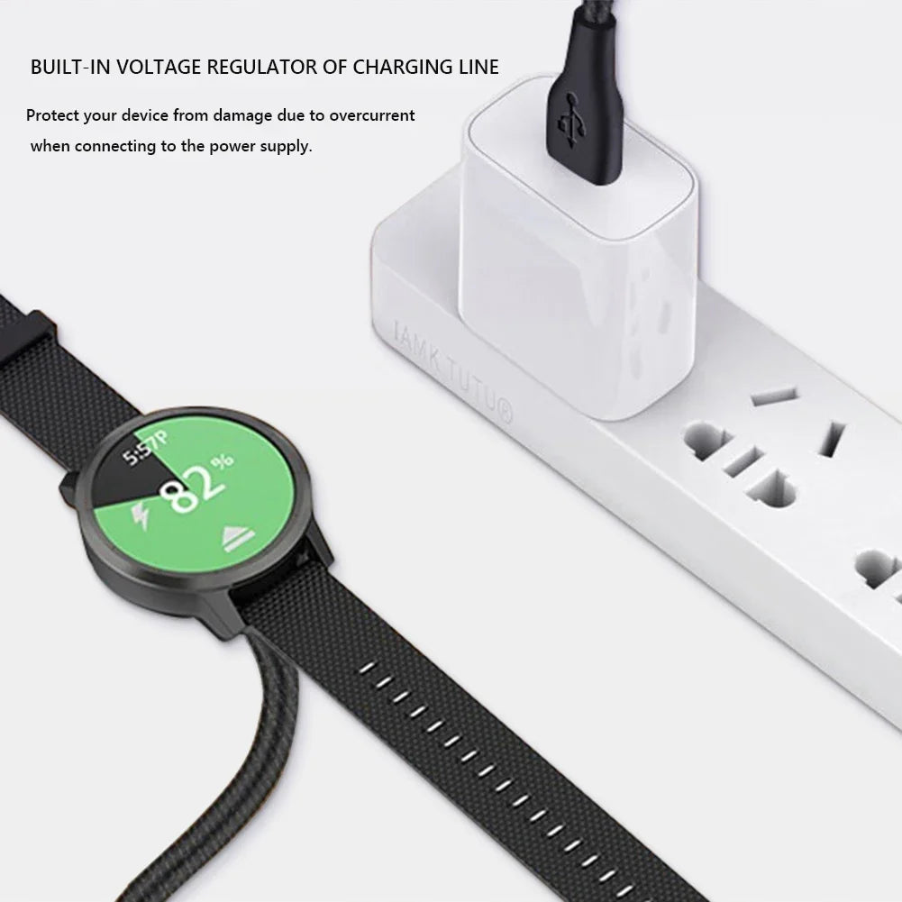 USB Charging Cable Data Cord Charger 1M For Garmin Fenix 7 7S 7X 6 6S 6X 5 5X 5S Vivoactive 3 Forerunner 945 935 245 Instinct 2