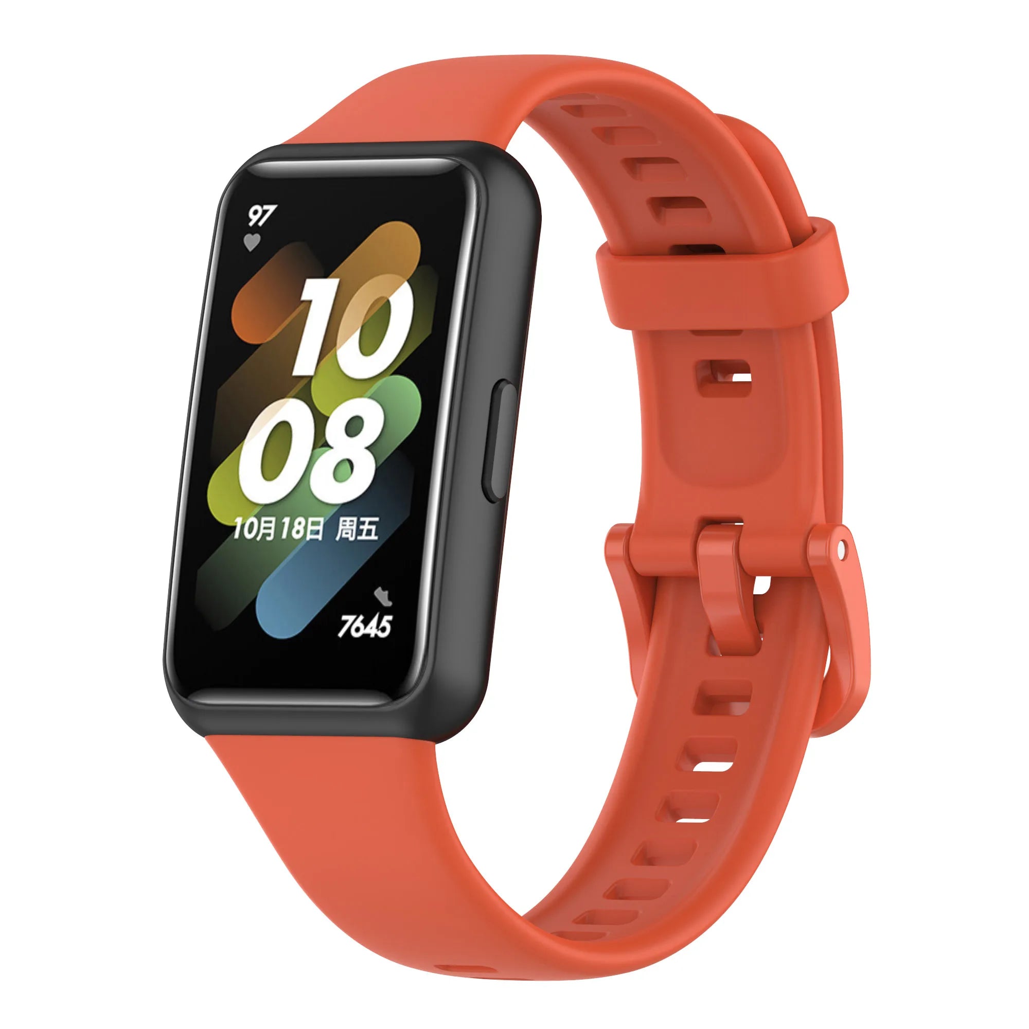 Silicone Band for Huawei Band 7 Strap 45mm Correa Bracelet Huawei Band Series 7 45mm Strap Watch Protective Accessories