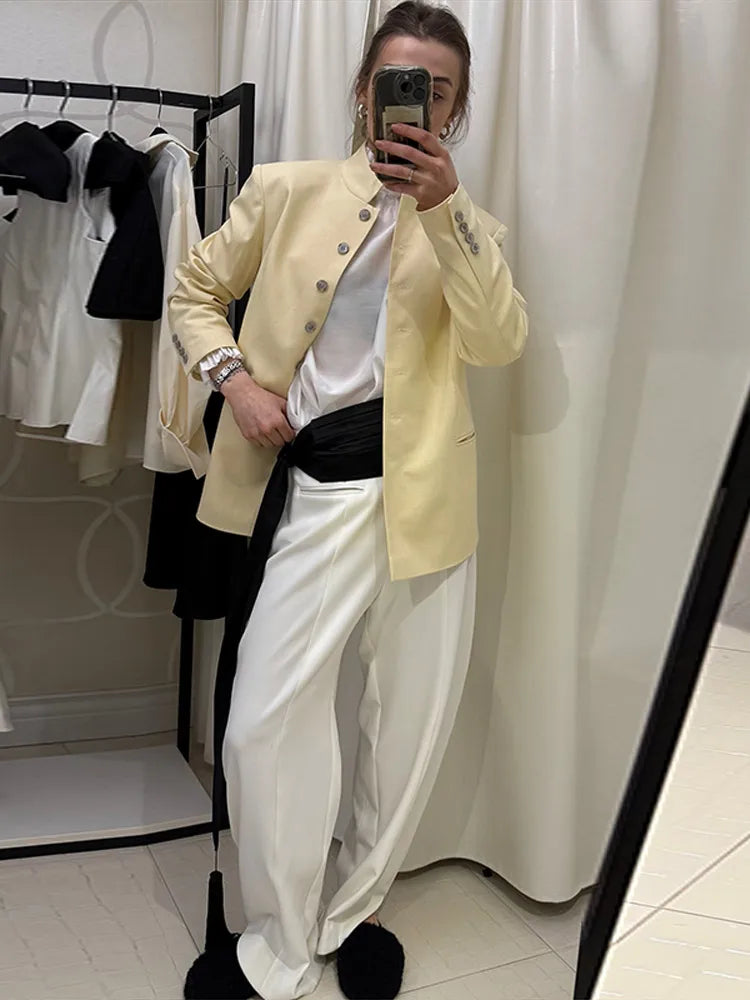 Layered Tassel Long Sash Belt Pleated Wide Waistband Wrap Tie Tassels Contrast Color Waist Accessory 2026 Trendy Women Outfits