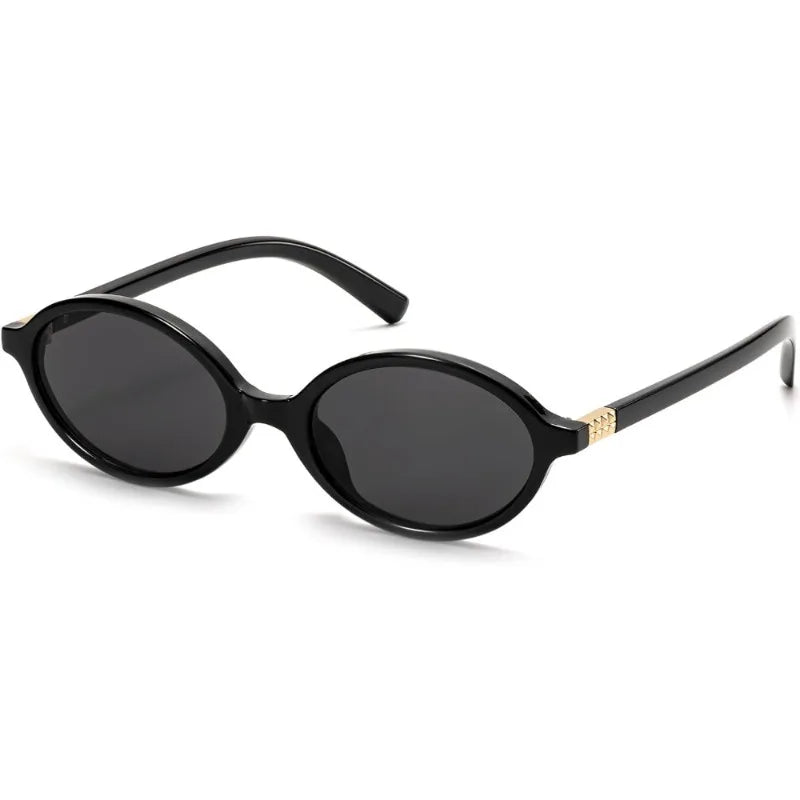 1/2pcs Men's Vintage Oval Sunglasses 90s Y2K Designer Style