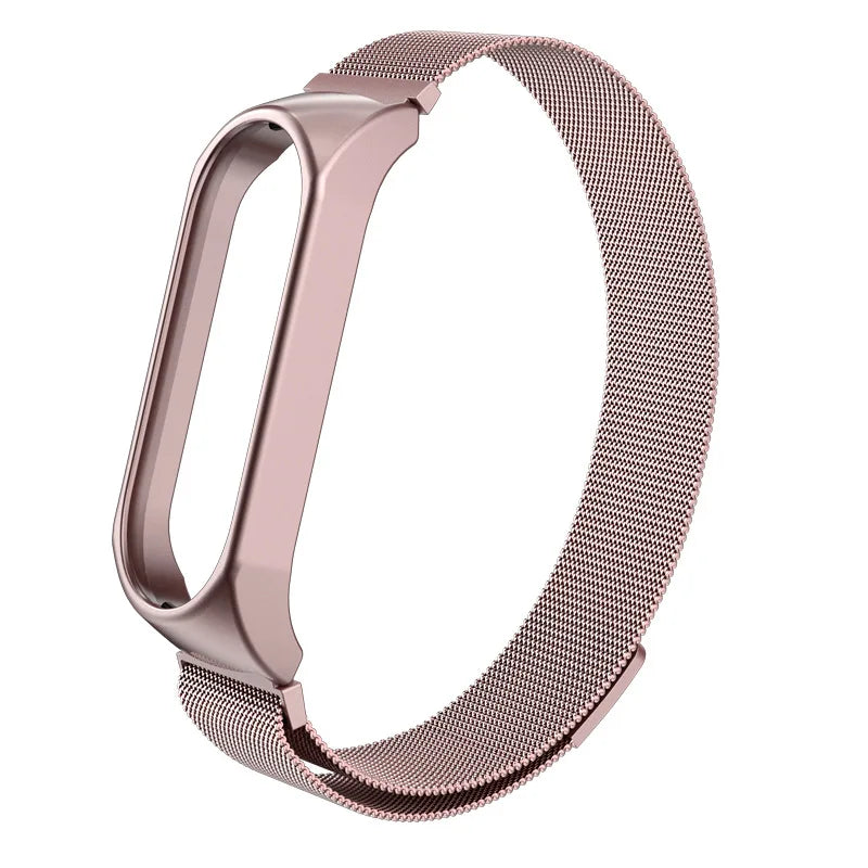 Strap for Xiaomi Mi Band 6 5 4 3 Metal Milanese Bracelet On Mi Band 4 Luxury Stainless Steel Wristband for Miband 5 6 Strap