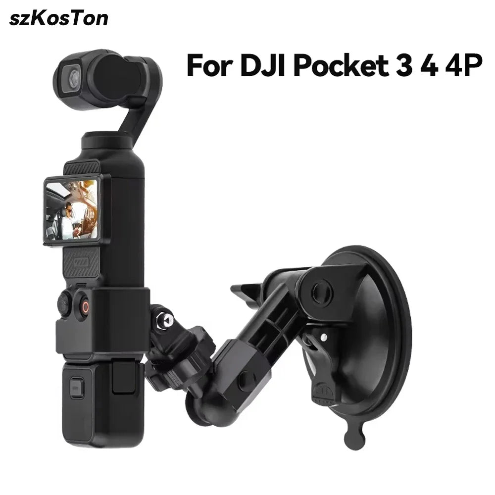 For DJI OSMO Pocket 3 4 4 Pro Camera Car Mount Adapter Suction Cup Gimbal Camera Car Holder For DJI OSMO Pocket 3 4 Accessories