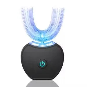 Intelligent Automatic U Type Modes Tooth Brush Sonic Electric Toothbrush USB Rechargeable Tooth Whitening Blue Light
