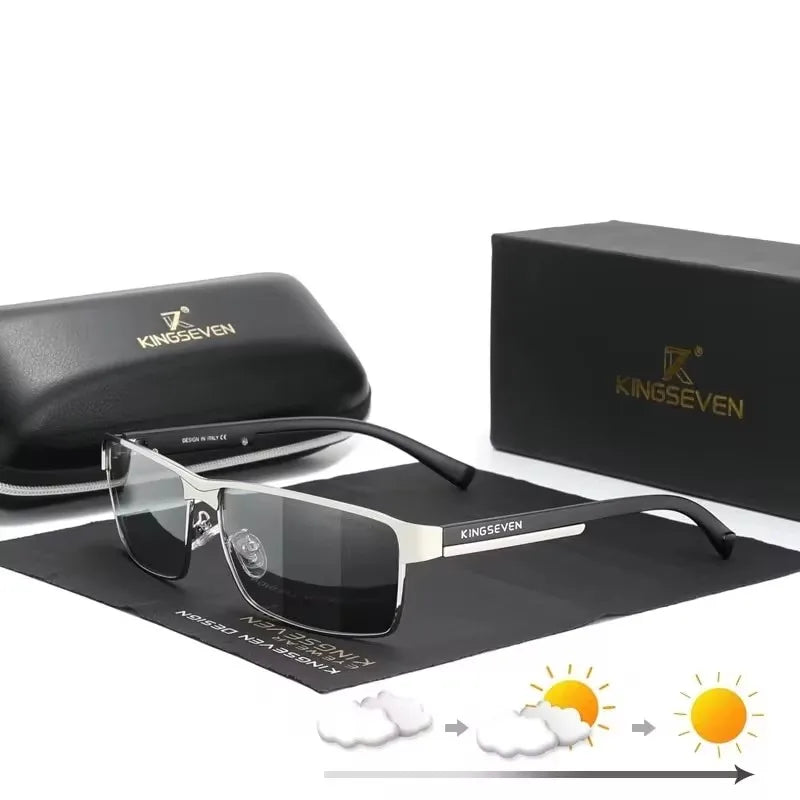 KINGSEVEN Men Polarized Sunglasses Design Women Sun Glasses UV400 Anti-glare Driving Square Eyeglasses