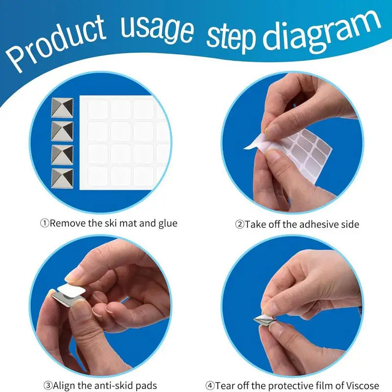 18pcs Snowboarding Pad Accessory Anti Slip Zinc alloy Material for Improving Skid Resistance Durable Exquisite Lightweight