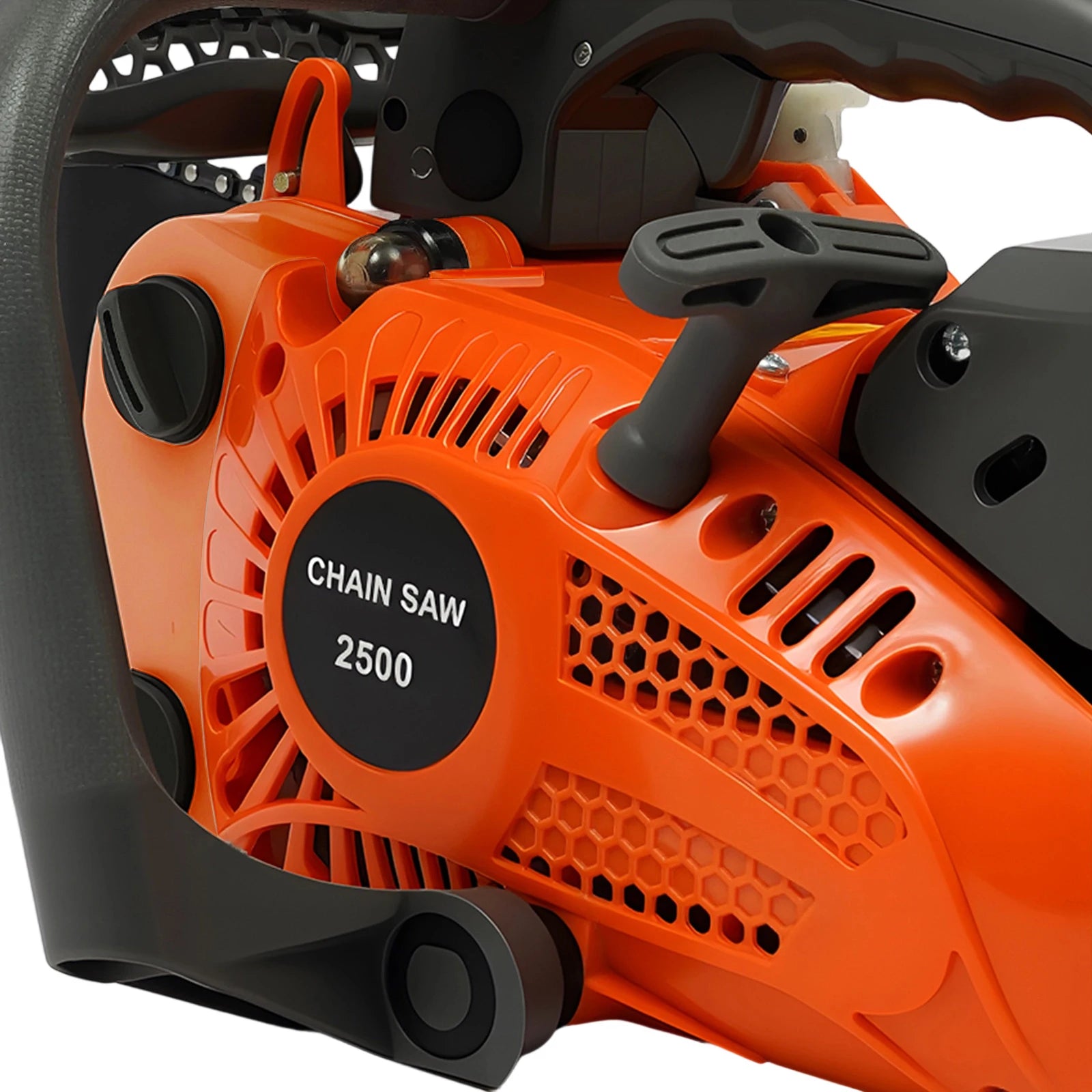 25.4cc 2-Cycle Gas Powered Chainsaw 11.8-inch Guide Bar 900W Power Chain Saws Tree Cutting Trimming Log 1.22hp