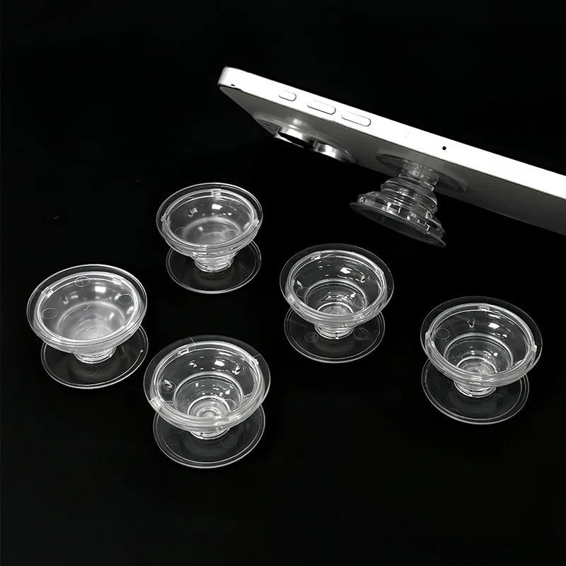 1/10/20/50/100PCS Anti Slip Transparent Sleeve Folding Grip Bracket DIY Phone Holder Base Adhesive Drip Glue Telescopic Bracket