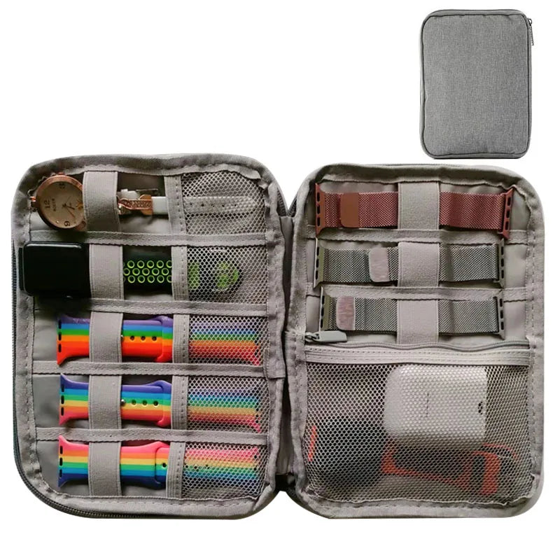 Waterproof Portable Box watch Holder Organizer Storage for Men Women smart watch boxes for Apple watch strap storage box watches