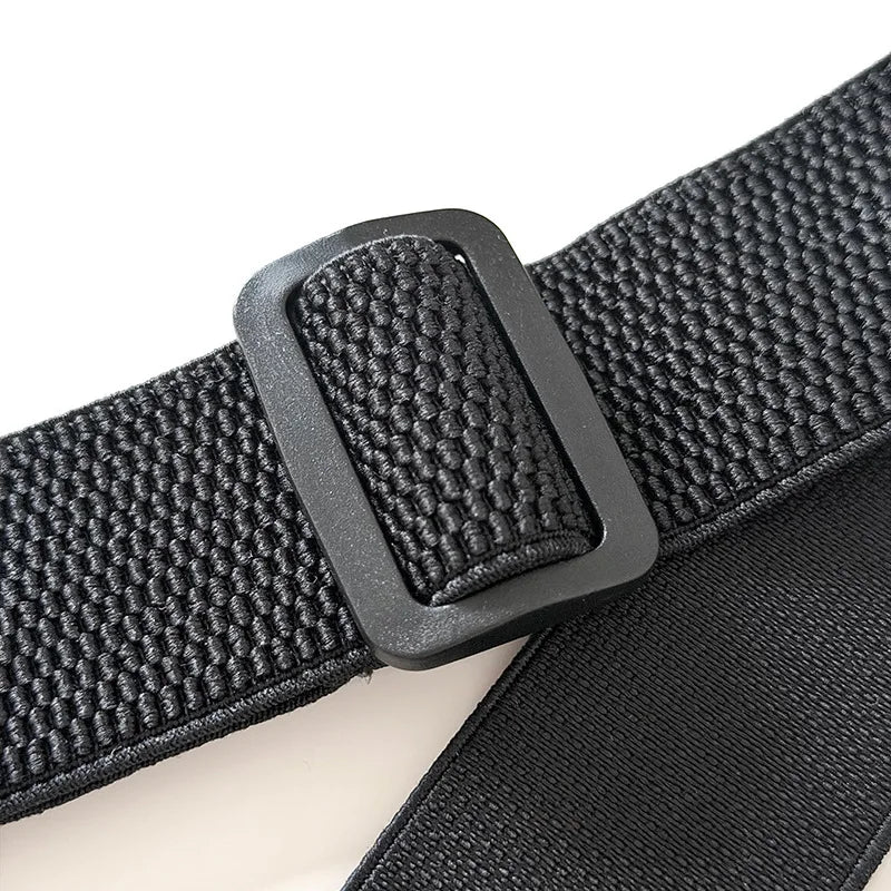 Stylish and Minimalist Adult Tactical Men’s Suspenders 4-Clip Stretch Suspenders with Triangle Buckles Workwear-Style Suspenders