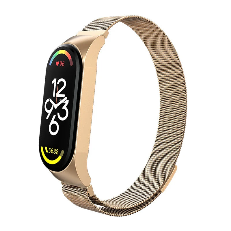 Milanese Bracelet for Xiaomi Mi Band 8 Strap Correa Mi band 6 7 stainless steel metel miband6 band4 for Xiaomi mi band 7 3 5 6 4