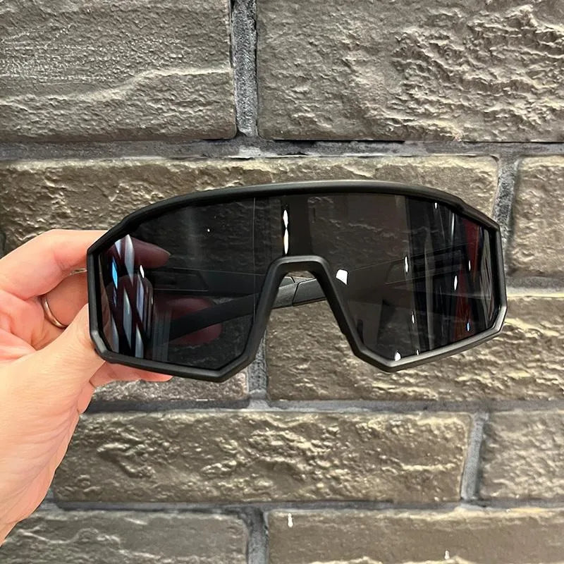 Cycling Sunglasses Anti-Ultraviole Hiking Climbing UV400 Shades Goggles Large Frame Oversized Hiking Climbing Eyewear