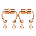 2pc Women Fake Piercing Nose Ring Hoop Septum Non Piercing Nose Clip Rock HipHoop Stainless Steel Magnet Punk Body Jewelry