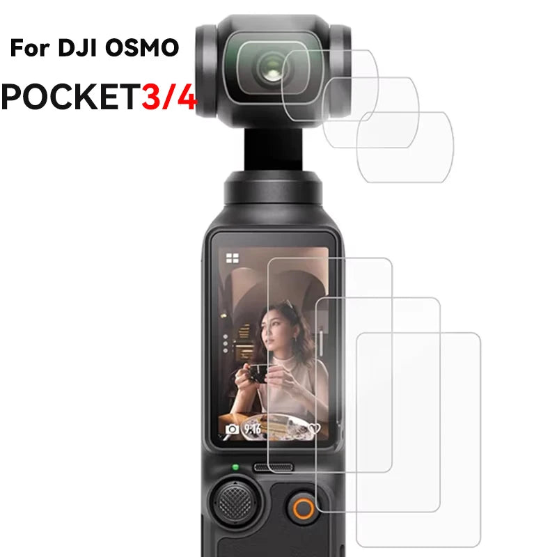 9H HD Tempered Glass for DJI OSMO Pocket 3 4 Screen Protector For DJI Pocket 4 3 Gimbal Camera Lens Protect Glass Accessories
