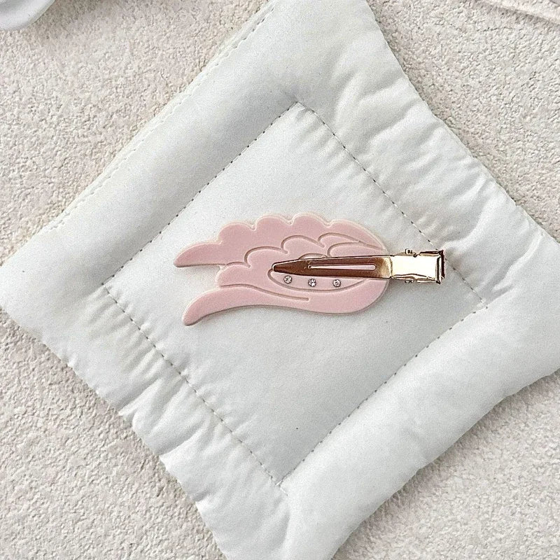 1/2pcs Cute Wings Hairpin Fun Hairpin Traceless Hairpin Dopamine Cosmetic Clip Side Broken Hair Bangs Clip Hair Accessories