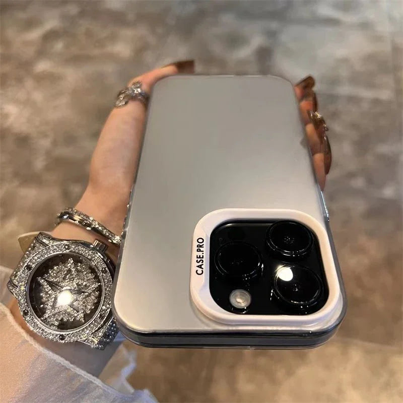 Luxury Matte Phone Case For iPhone 11 12 13 14 15 16 Pro 17 Max Plus 17 Air  Shockproof Back Bumper Cases Cover