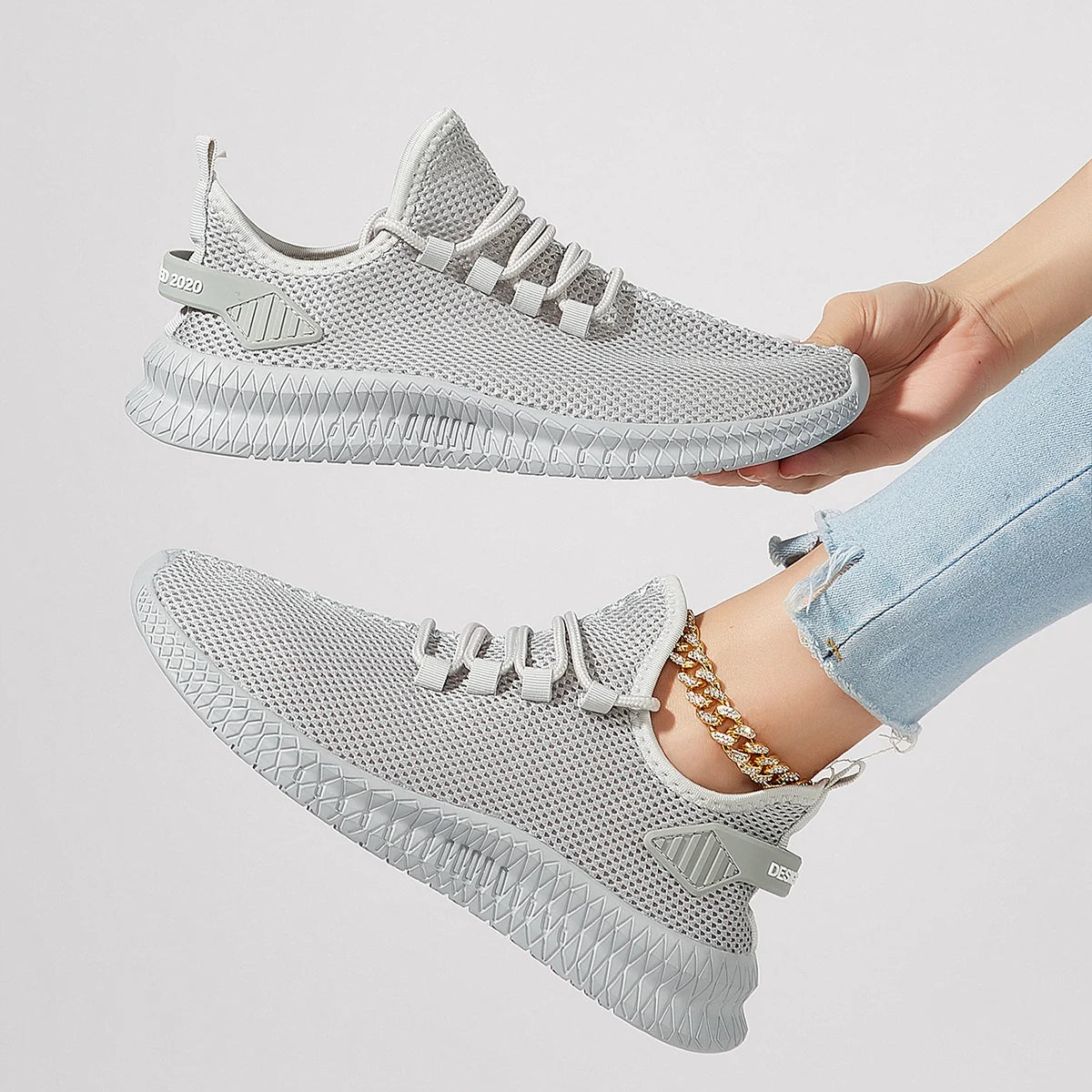 Size 44 Women Black Sneakers Lightweight Casual Walking Shoes Student Shoes Sports Breathable Non-Slip Lovers Shoes