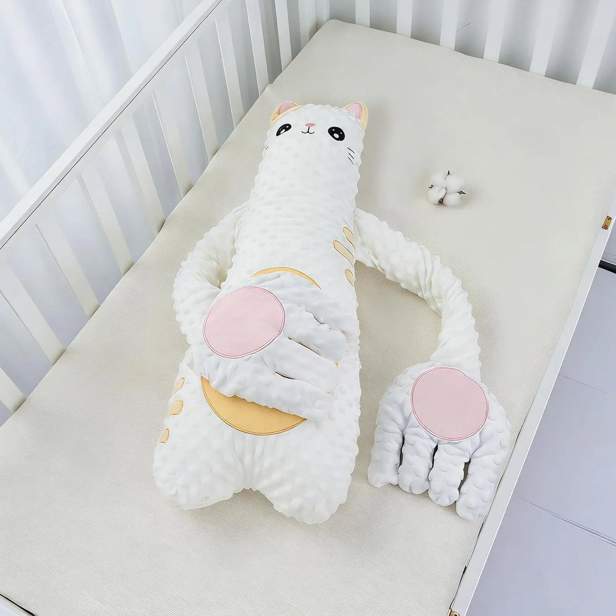 Patting Soother Pillow For Kids Soft Hugging Electric with Remote Control Kids Soothing Palm Plush Toy for Bed Sofa Crib Cradle