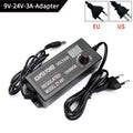 Adjustable Power Supply Adapter AC To DC 3V 12V 3V 24V 9V 24V Universal Adapter with Display Screen Voltage Regulated Hoverboard