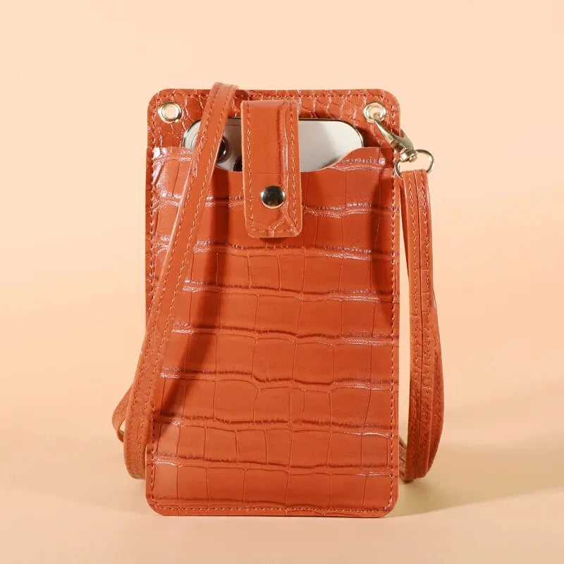 Women Mini Bag PU Leather Crossbody Purse Wallet Shoulder Pouch Mobile Phone Bag