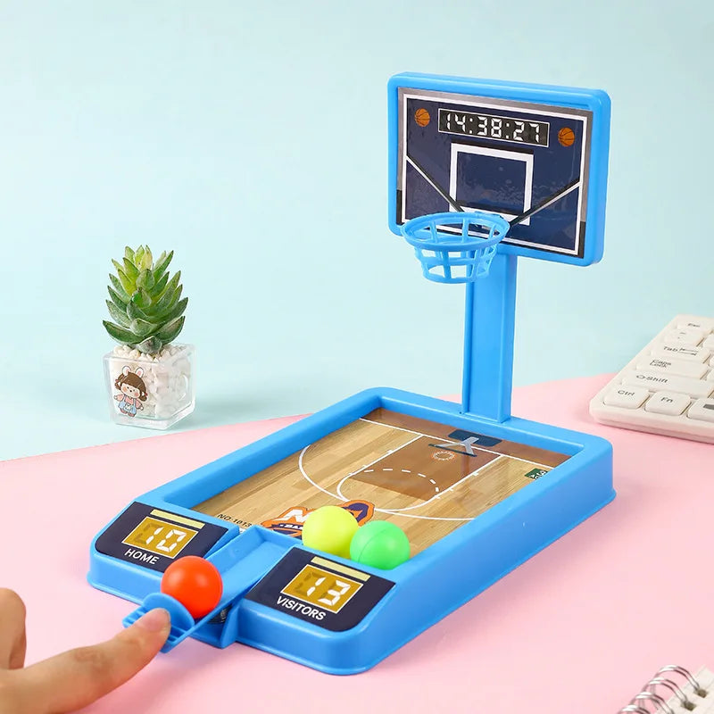 New Shooting Game Machine Mini Basketball Rack Shooting Machine Interaction Indoor Leisure Educational Adult Party Toy